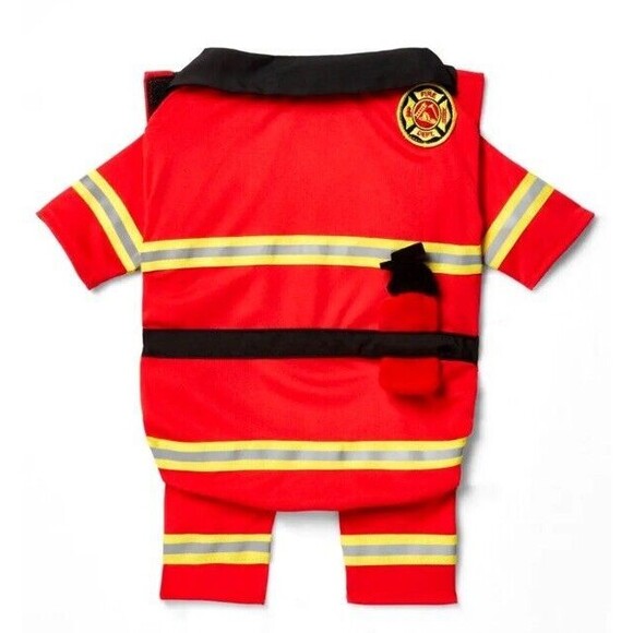 Size XS Hyde and Eek! Firefighter Pet Costume Halloween ( up to 10 lbs ) - Picture 3 of 6